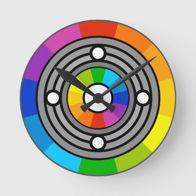 Light Machine Round Clock (Front)