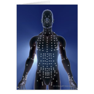 Light map of acupuncture points