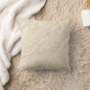 Light Marble Neutral Modern Refined Style Throw Pillow
