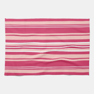 Light Maroon Stripes Kitchen Towel