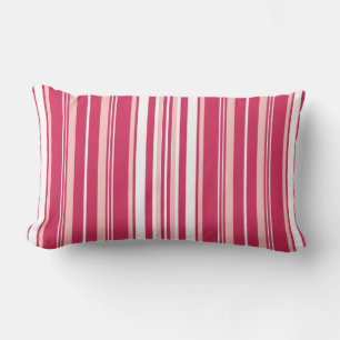 Light Maroon Stripes Lumbar Pillow