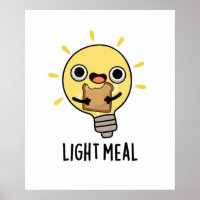 Light Meal Funny Electric Bulb Pun