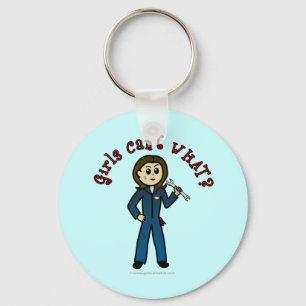 Light Mechanic Girl Keychain