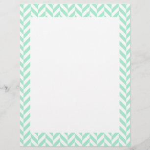 Light Mint Green Chevron Pattern