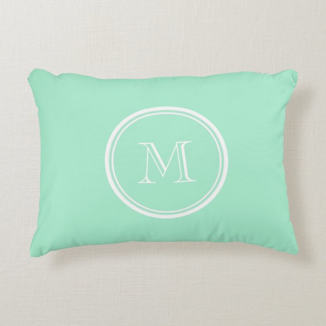 Light Mint Green High End Coloured Matching Decorative Pillow (Front)