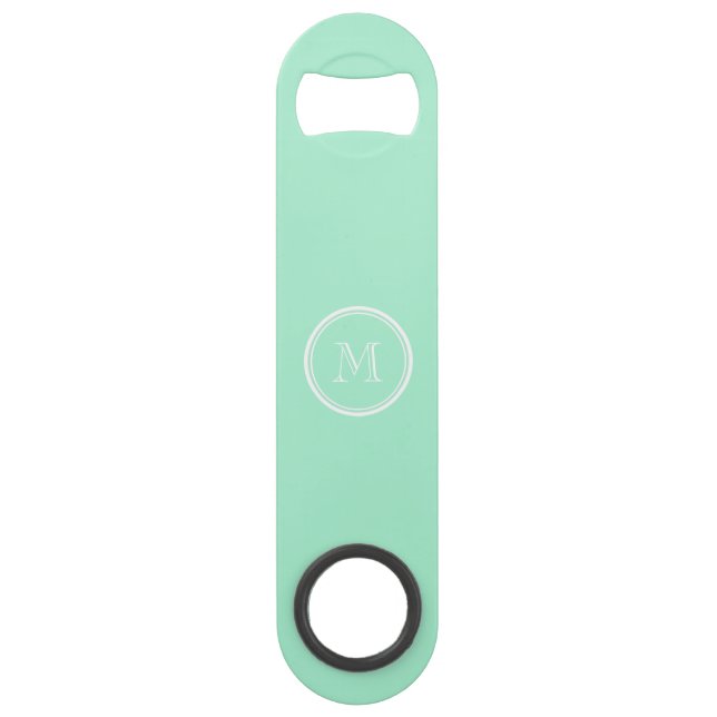 Light Mint Green High End Coloured Speed Bottle Opener (Front)
