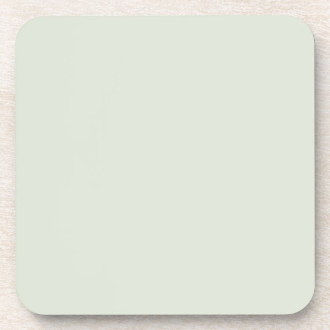 Light Mint Green Solid Colour Pairs PPG1127-1 Coaster (Front)