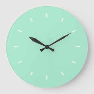 Light Mint Premium Colour Coordinating Large Clock
