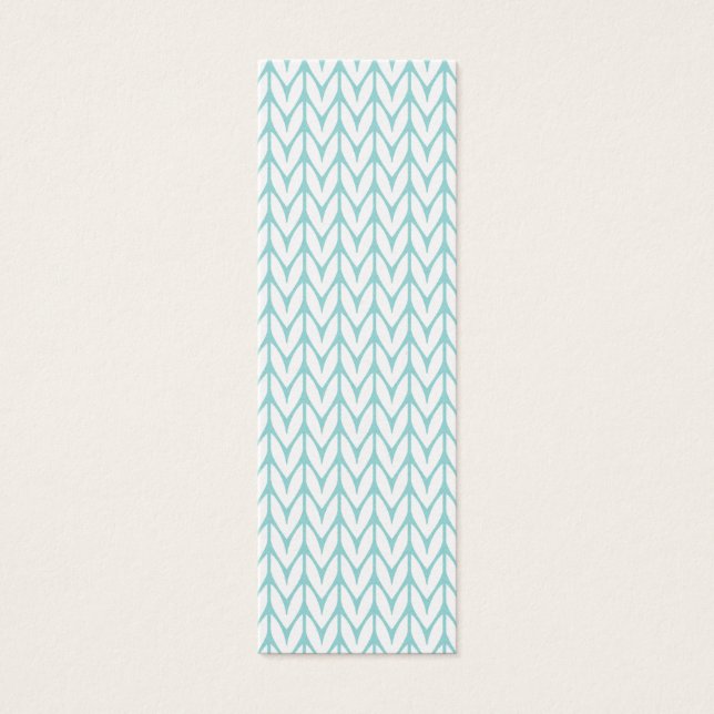 Light Mint Yarn Chevrons Knit Pattern Customizable (Front)