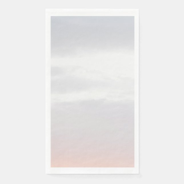 Light Morning Sky Gradient Colour Photo Napkin (Front)