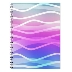 Light Multicolor, Rainbow layout with flat lines.  Notebook