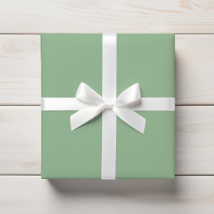 Light Muted Moss Mint Solid Color Wrapping Paper
