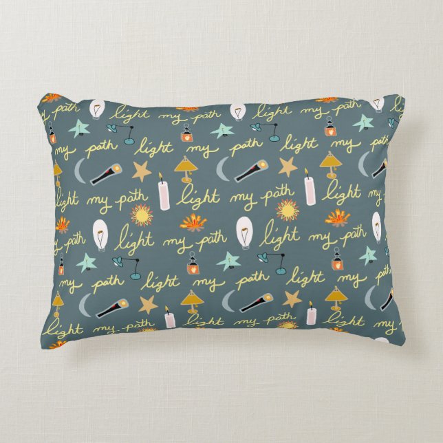 Light My Path Accent Pillow (Front)