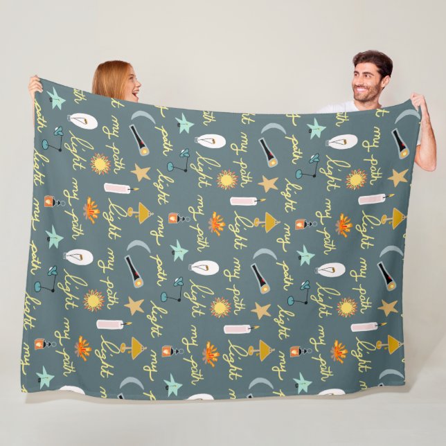 Light My Path Fleece Blanket (In Situ)