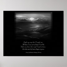 Light My way Poem Poster
