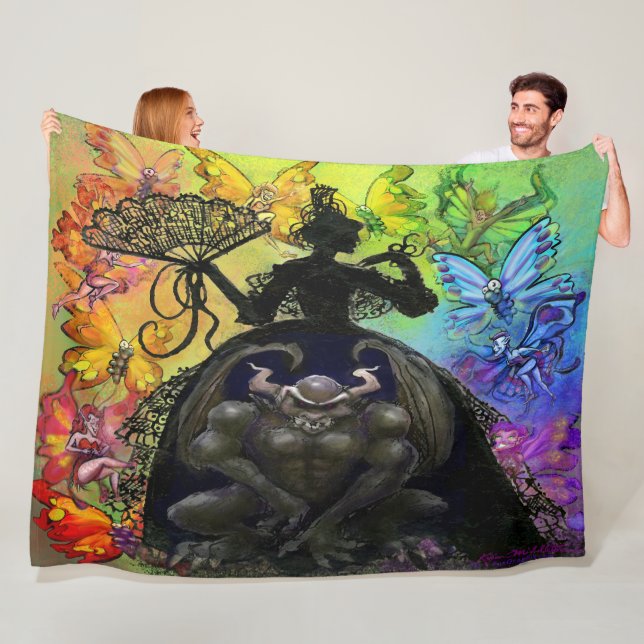 Light n Dark Fleece Blanket (In Situ)