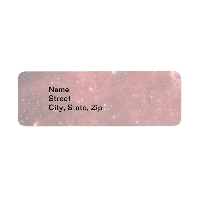 Light North America Nebula Infrared Return Address (Front)