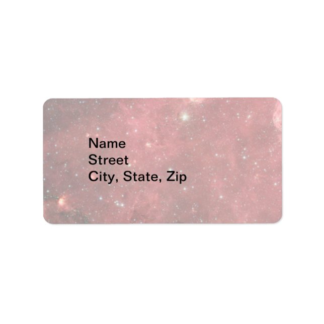 Light North America Nebula Infrared, ZGOS, Address Label (Front)