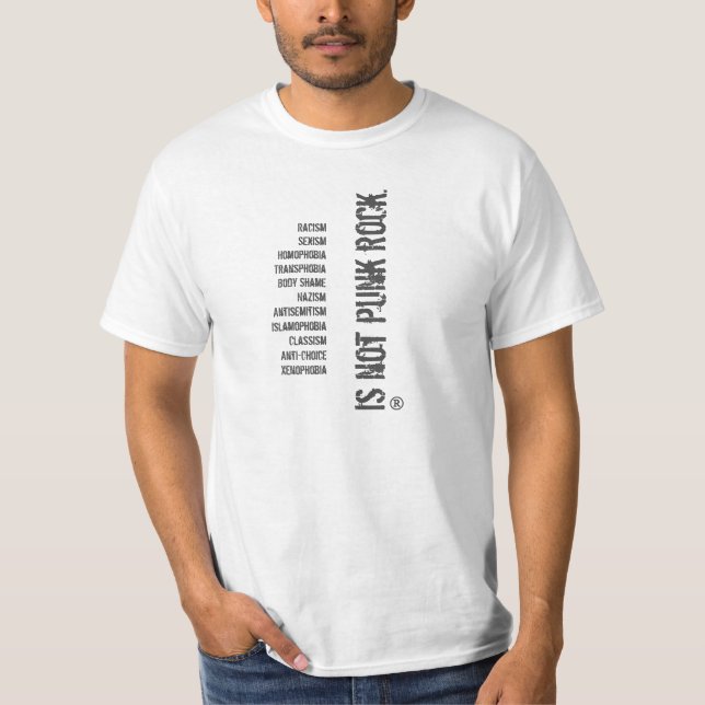 Light Not Punk Rock T-Shirt (Front)