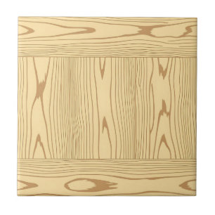 Light Oak Wood Grain Texture Minimalist Tile