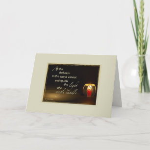 Light of Candle Sympathy Card
