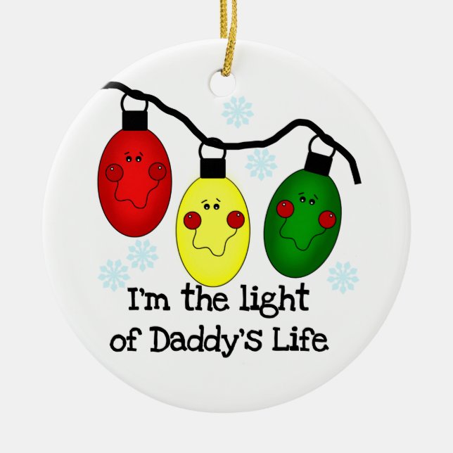 Light of Daddy's Life Customized Ornament (Front)