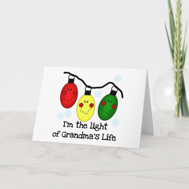 Light of Grandma's Life  Holiday Tshirts and Gifts (Front)