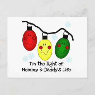 Light of Mommy and Daddy's Life Tshirts and Gifts Postcard