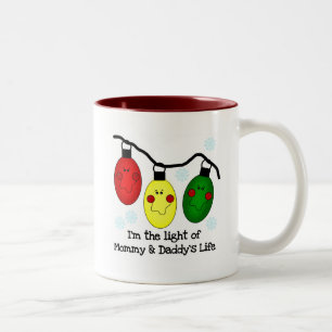 Light of Mommy and Daddy's Life Tshirts and Gifts Two-Tone Coffee Mug