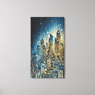 Light of the building canvas print