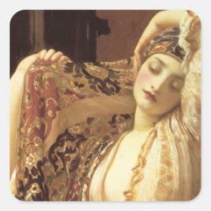 Light of the Harem - Lord Frederick Leighton Square Sticker