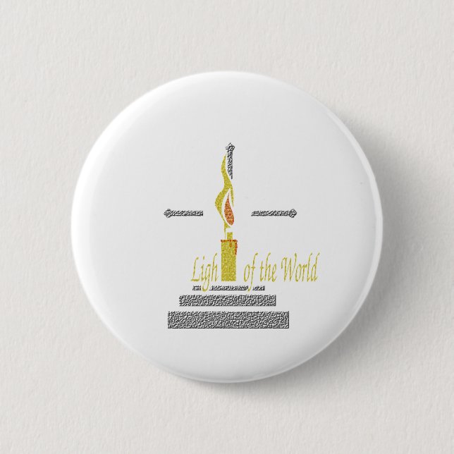 Light of the World 2 Inch Round Button (Front)