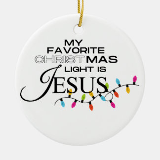 Light of the World Ceramic Ornament