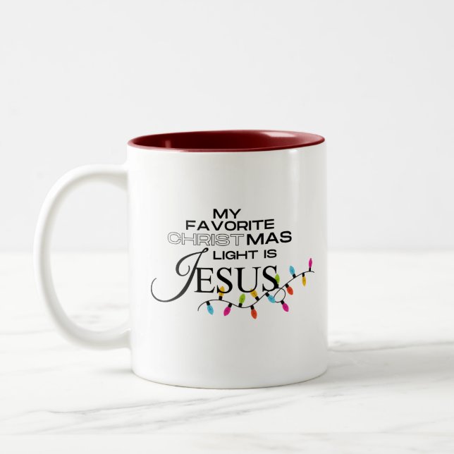 Light of the World Two-Tone Coffee Mug (Left)