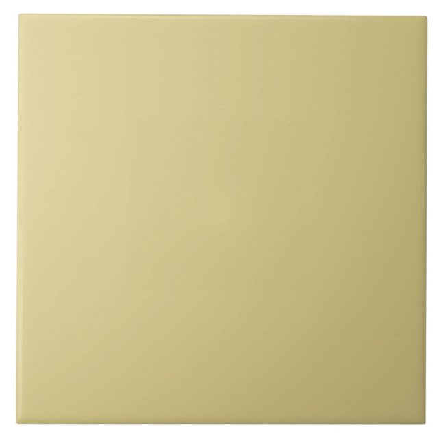 Light Olive Green Ceramic Tile. Tile (Front)