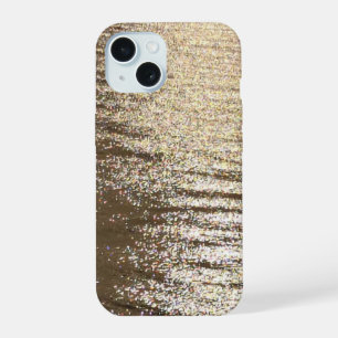 Light on Water   Golden Reflections Abstract Art iPhone 15 Case
