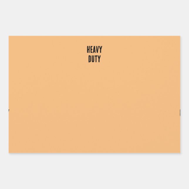 light orange heavy duty wrapping paper (Front)