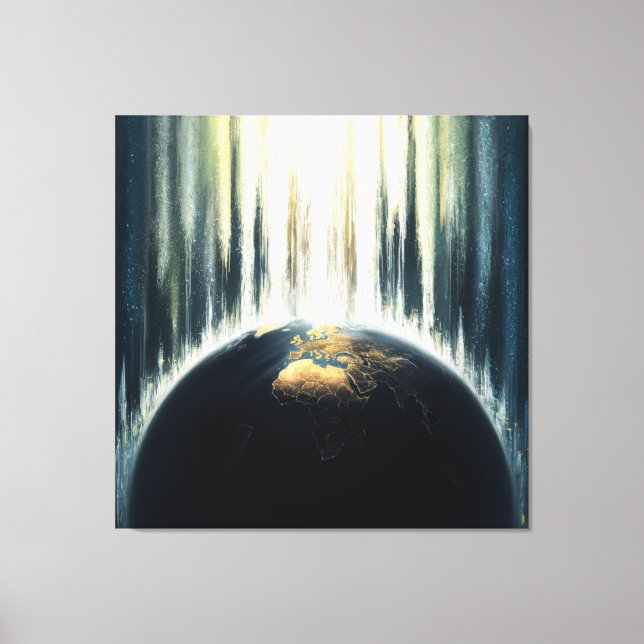 *~*  Light over Dark Earth Cosmic  AP70   Canvas Print (Front)