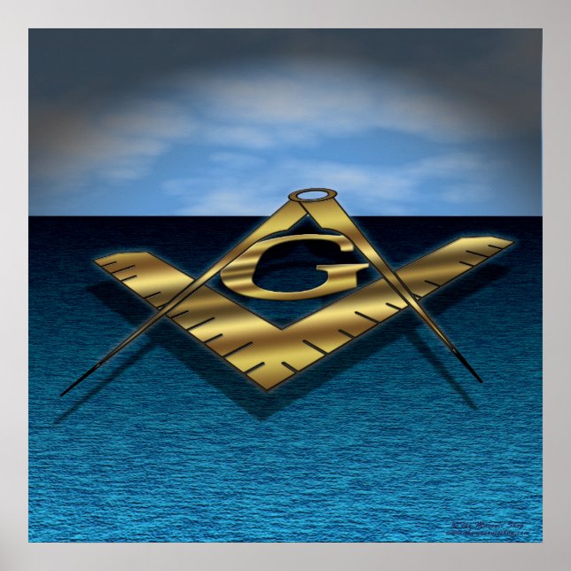 Light over the sea poster (Front)