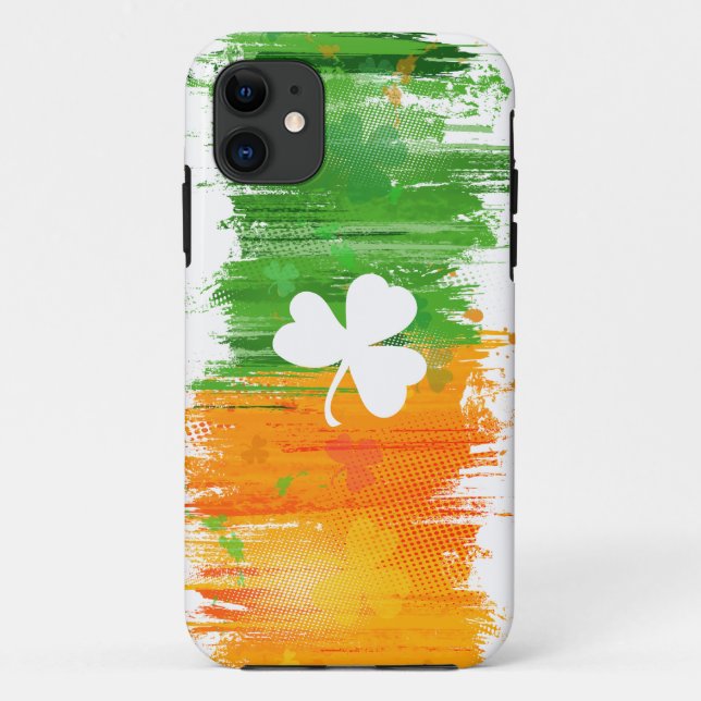 Light Paddy Lucky Clovers & Ink Case-Mate iPhone Case (Back)