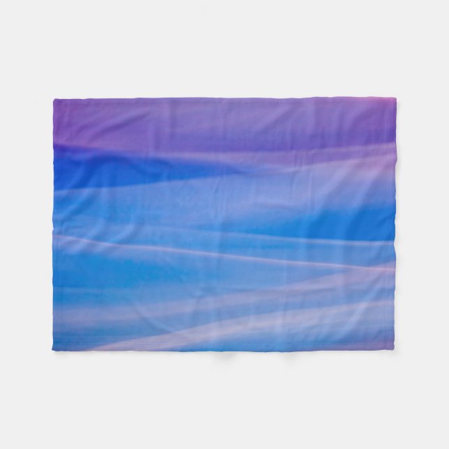 Light painting abstract colour trails fleece blanket (Front (Horizontal))