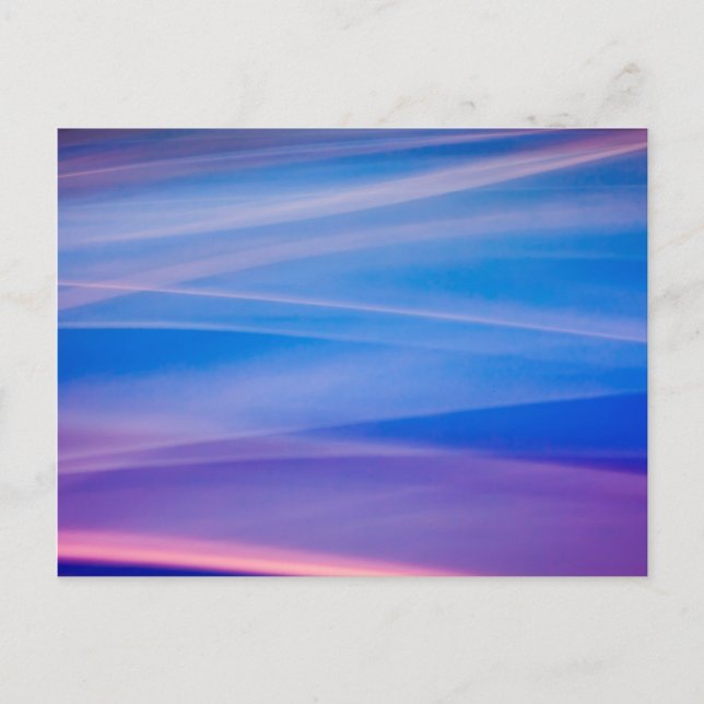 Light painting abstract colour trails postcard (Front)