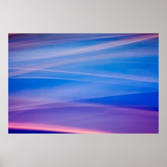 Light painting abstract colour trails poster (Front)