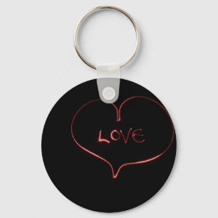 Light Painting Heart Keychain