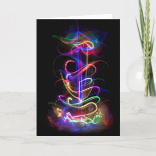 Light Painting, Multicolored Card