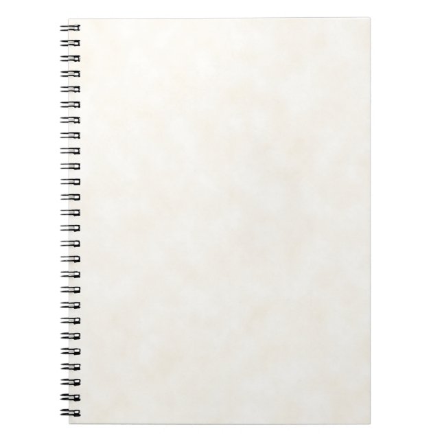 Light Parchment Texture Background Notebook (Front)