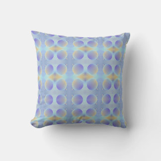 Light Pastel Bubbles Pattern Throw Pillow