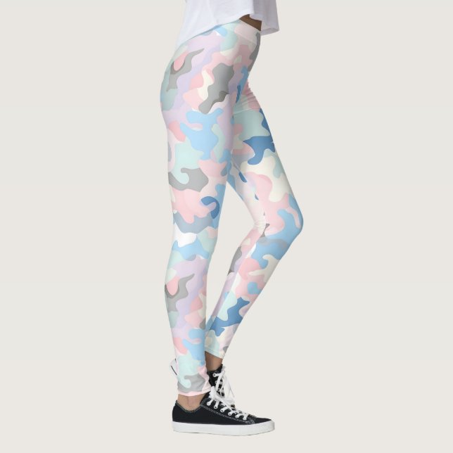Light Pastel Camouflage Leggings (Right)