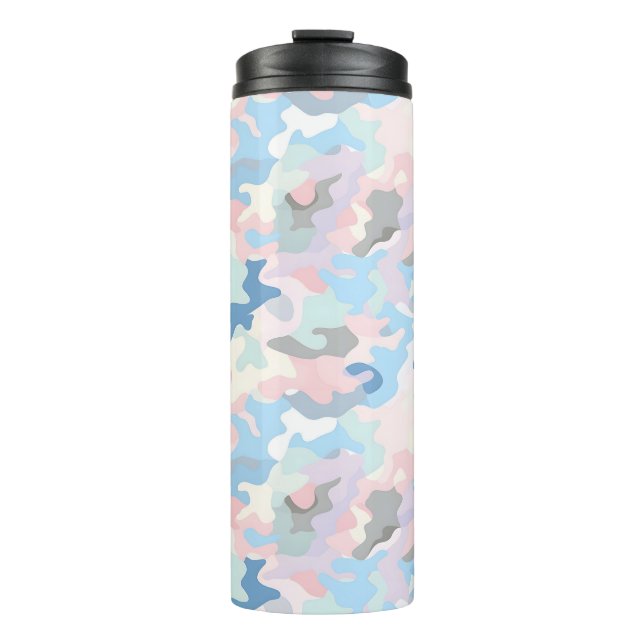 Light Pastel Camouflage Thermal Tumbler (Front)