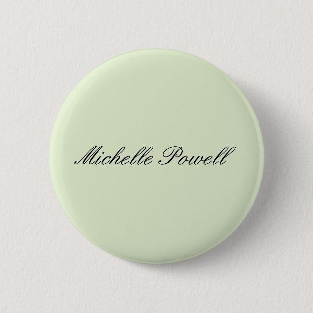 Light Pastel Colour Trendy Script Modern 2 Inch Round Button (Front)
